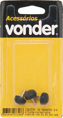Vedante p/ torneira 1/2" borr. pino metálico c/ 3 pç Vonder