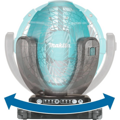 Ventilador 180Mm Sem Fio 18V Hibrido Com Alimentação CA ou Bateria Temporizador DCF102Z Makita