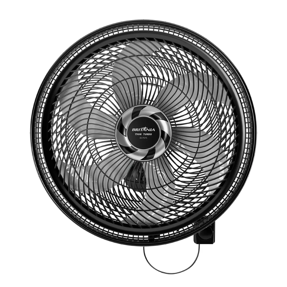 Ventilador 57CM de Parede Britânia BVT575 Maxx Force 220V Com 176W 6 Pás e 3 Velocidades