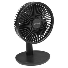 Ventilador De Mesa Portátil 5W 1500mAh USB Preto Silencioso Liege