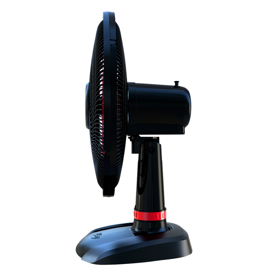 Ventilador WAP Rajada Turbo W130 Mesa Vermelho 5 Pás, 130W e 3 Velocidades 220V