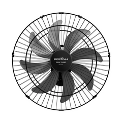 Ventilador de Parede 60CM Britânia BVT675 Tecnologia Max Force 127V Com 215W 8 Pás 3 3 Velocidades