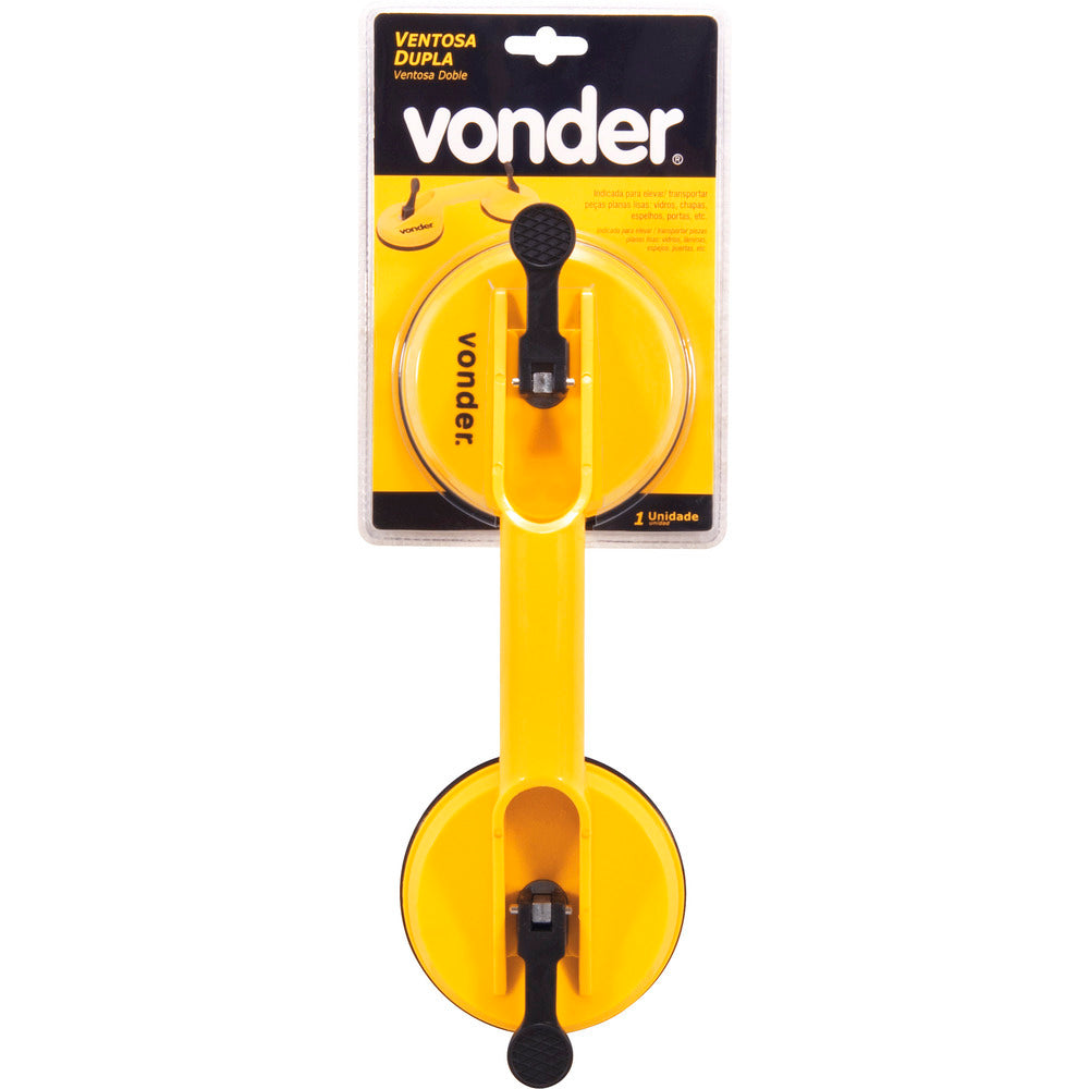 Ventosa dupla plástica capacidade 50kg Vonder
