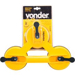 Ventosa tripla plástica capacidade 75kg Vonder