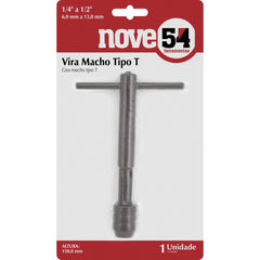 Vira macho t 1/4" à 1/2" altura 90mm - Nove54